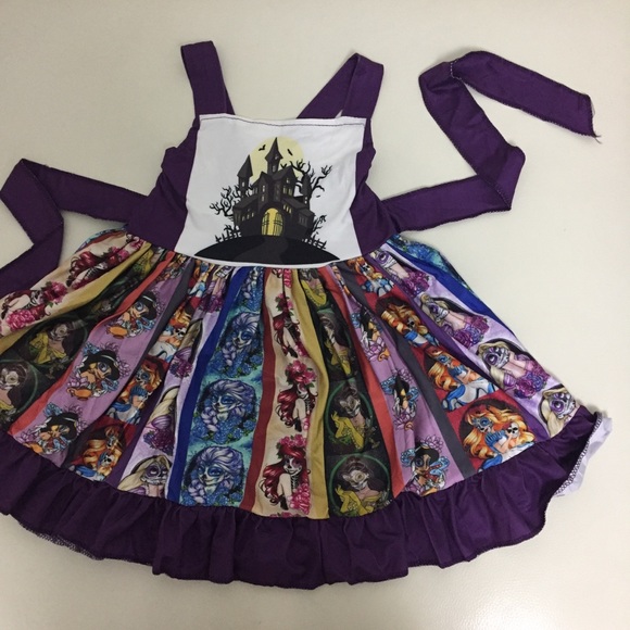 Princess Belle Ariel Aurora Halloween Twirl Dress - Picture 4 of 9